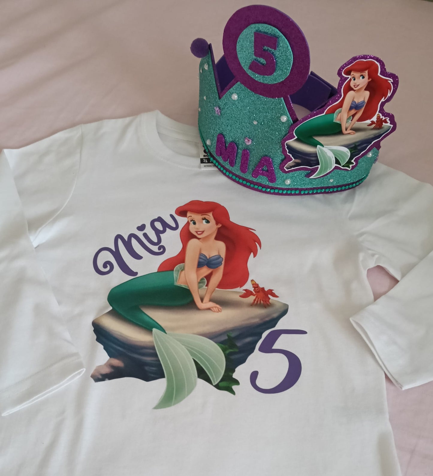 Pack corona+ camisita "La Sirenita"