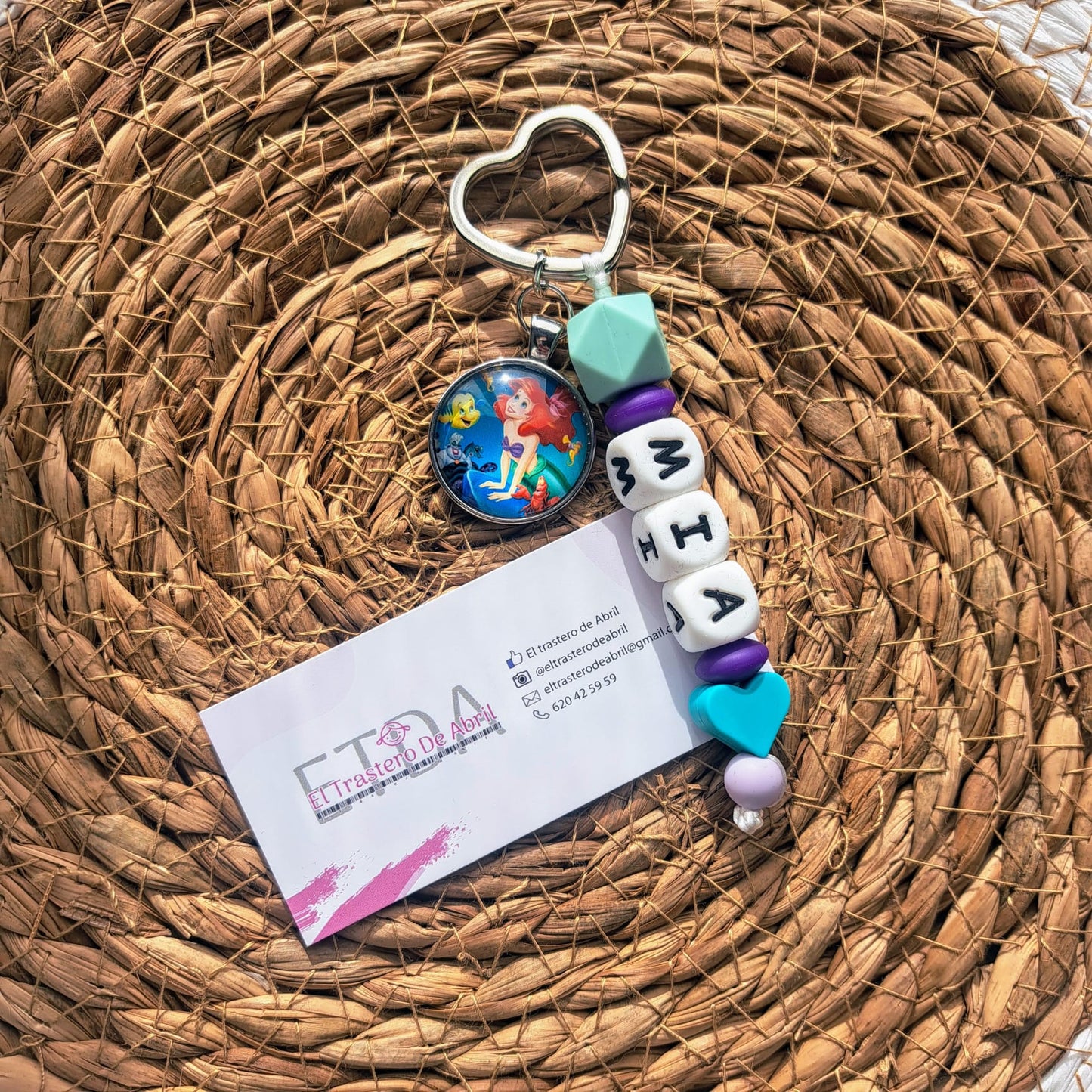 Llavero Sirenita corazon